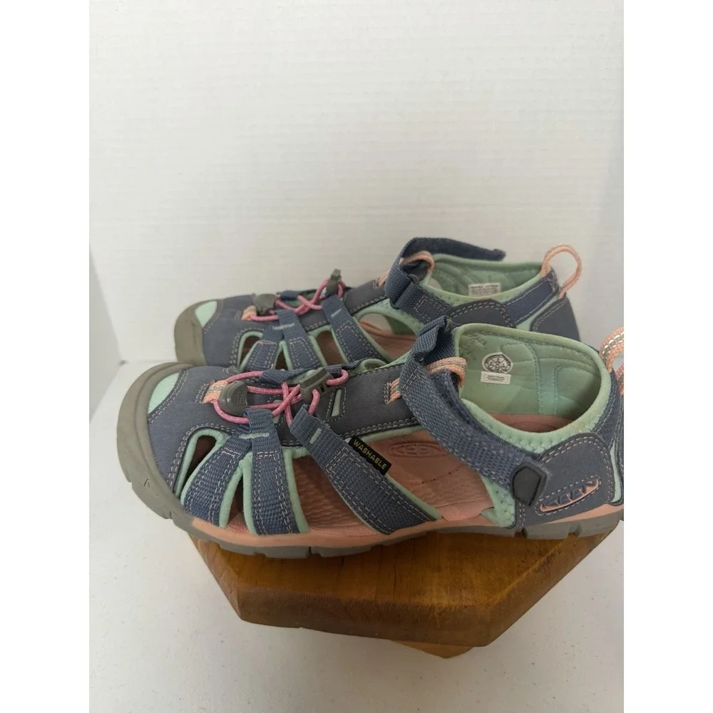 KEEN Kids Outdoor Sport‎ Sandals Blue Green Pink Size US 5 Youth Adjustable